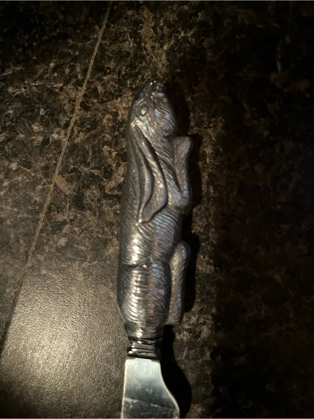 Silver Rabbit-Handle Serving Utensil - Decorative Home Dining Knife